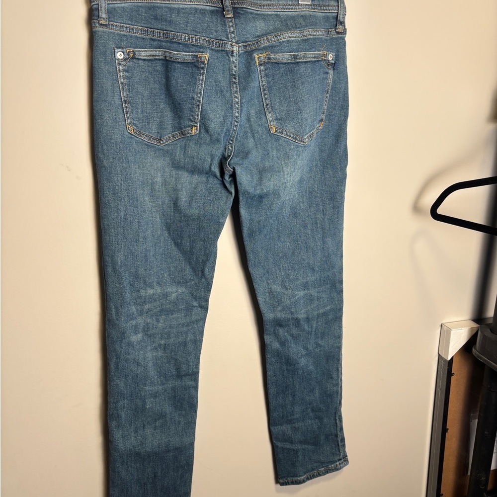 Pilcro and the Letterpress Blue Distressed Boyfriend Jeans - Picture 5 of 9